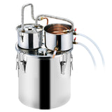 VEVOR Moonshine Still Water Alcohol Distiller 8Gal w/Thumper Keg & 8W Water Pump - Extra Image