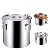 VEVOR Moonshine Still Water Alcohol Distiller 8Gal w/Thumper Keg & 8W Water Pump - Extra Image