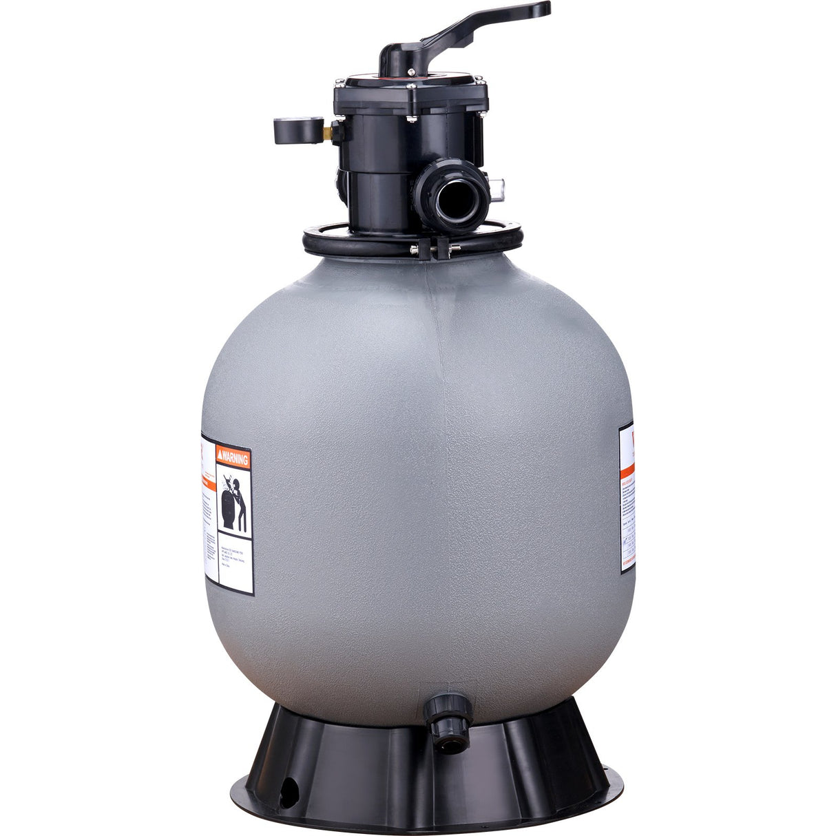 VEVOR Sand Filter, 19-inch, 482.6mm, Up to 45 GPM Flow Rate, Above Inground Swimming Pool Sand Filter System with 7-Way Multi-Port Valve, Filter,