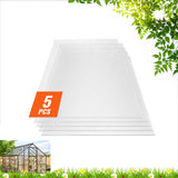 5 Pack Polycarbonate Greenhouse Panels 2' X 4' X 0.32'' Roof Sheets