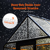 5 Pack Polycarbonate Greenhouse Panels 2' X 4' X 0.32'' Roof Sheets - Side View
