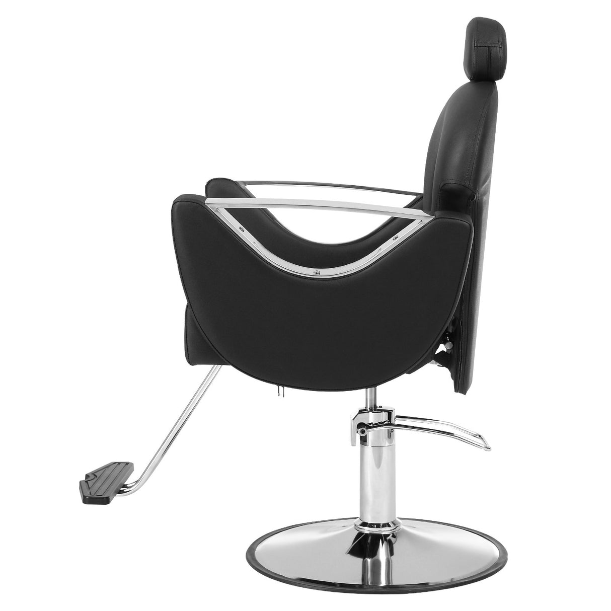 VEVOR Salon Chair Hydraulic Recliner Barber Chair for Hair Stylist 360 Degrees Swivel 90°-130° Reclining Salon Chair for Beauty Spa Shampoo Max Load Weight 330 lbs Black