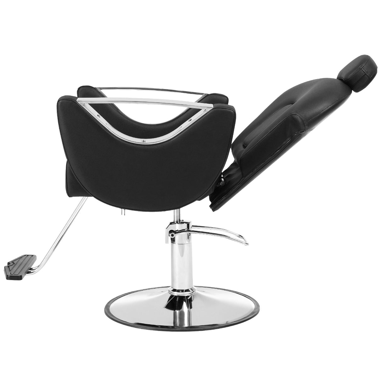 VEVOR Salon Chair Hydraulic Recliner Barber Chair for Hair Stylist 360 Degrees Swivel 90°-130° Reclining Salon Chair for Beauty Spa Shampoo Max Load Weight 330 lbs Black
