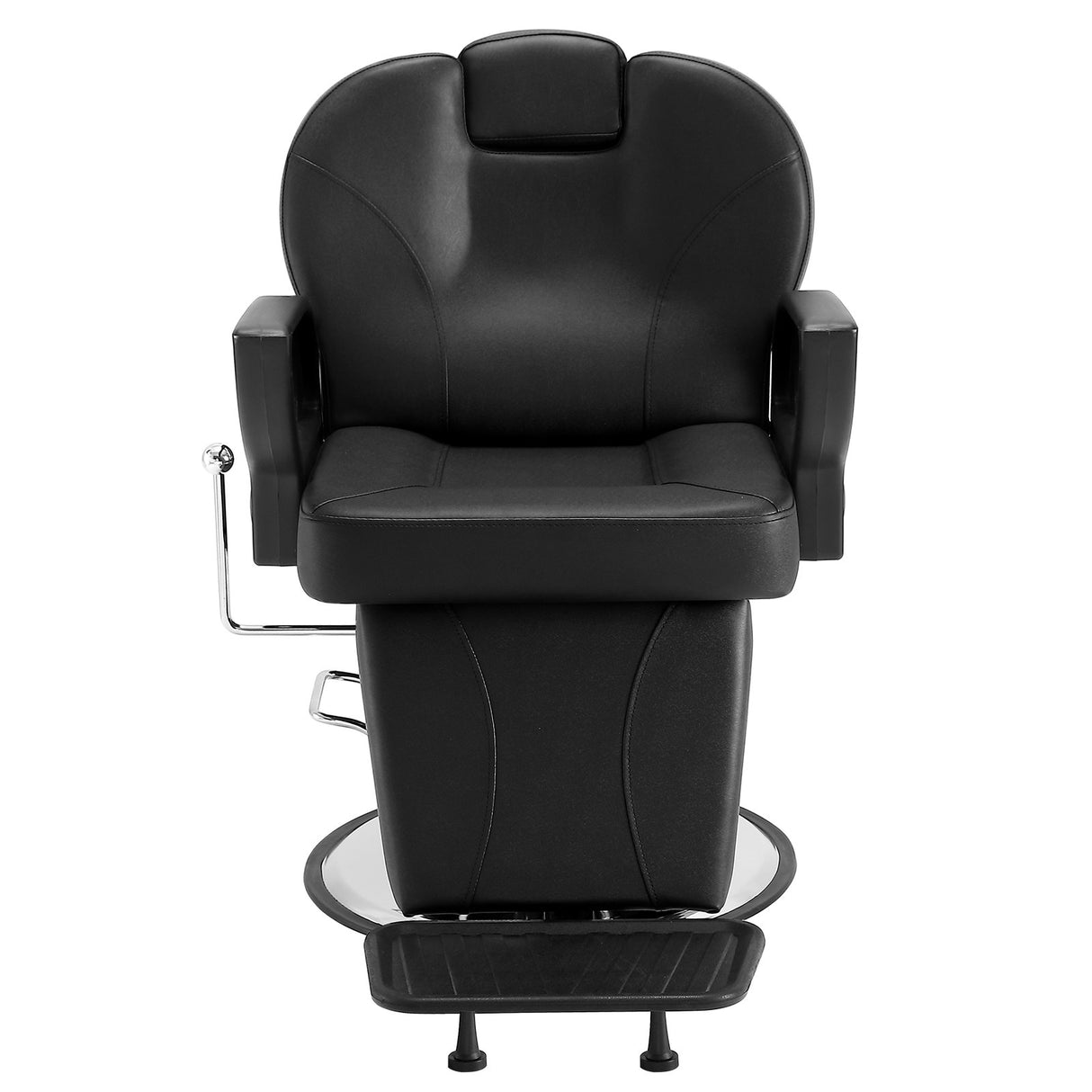 VEVOR Salon Chair Hydraulic Recliner Barber Chair for Hair Stylist 360 Degrees Swivel 90°-130° Reclining Salon Chair for Beauty Spa Shampoo Max Load Weight 330 lbs Black