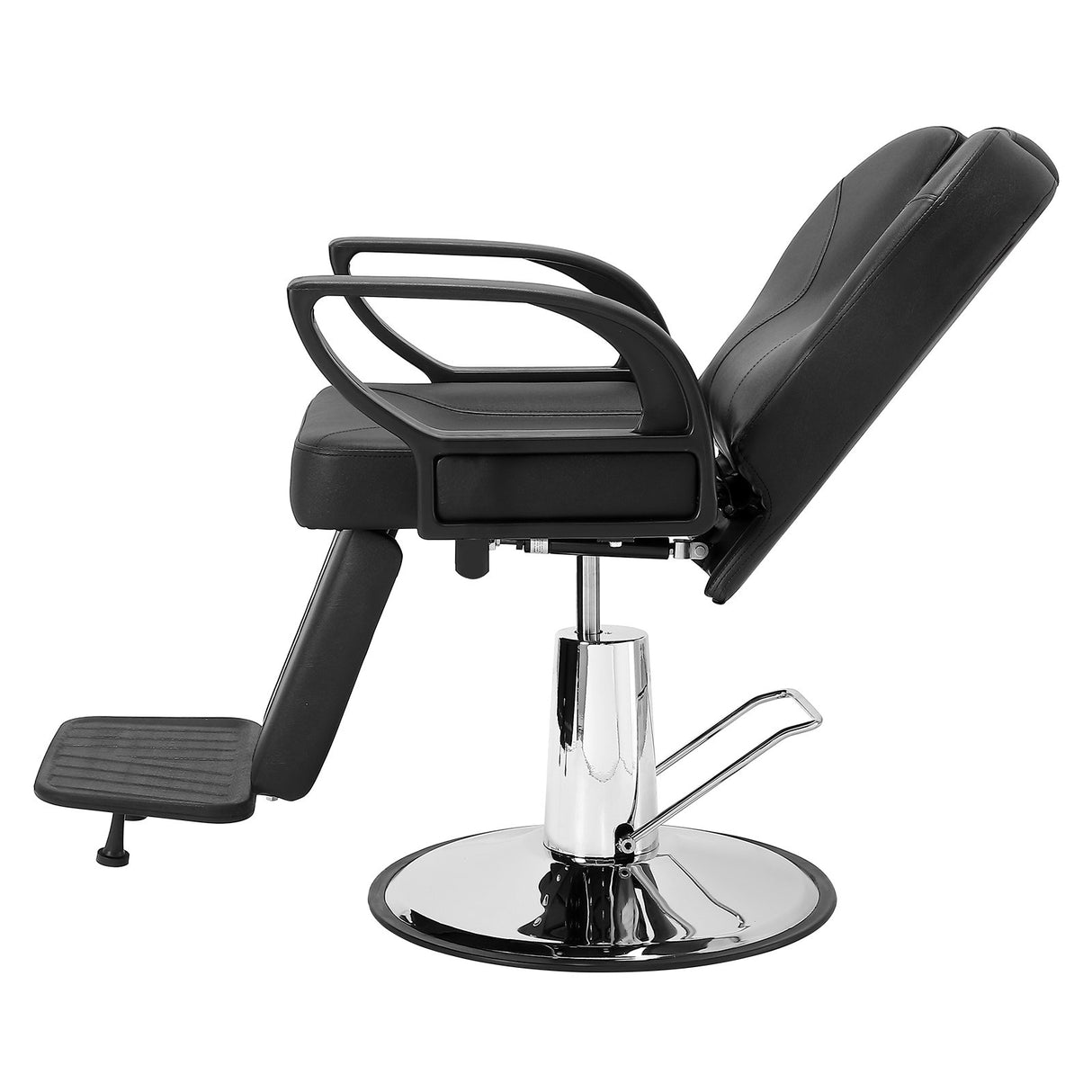 VEVOR Salon Chair Hydraulic Recliner Barber Chair for Hair Stylist 360 Degrees Swivel 90°-130° Reclining Salon Chair for Beauty Spa Shampoo Max Load Weight 330 lbs Black