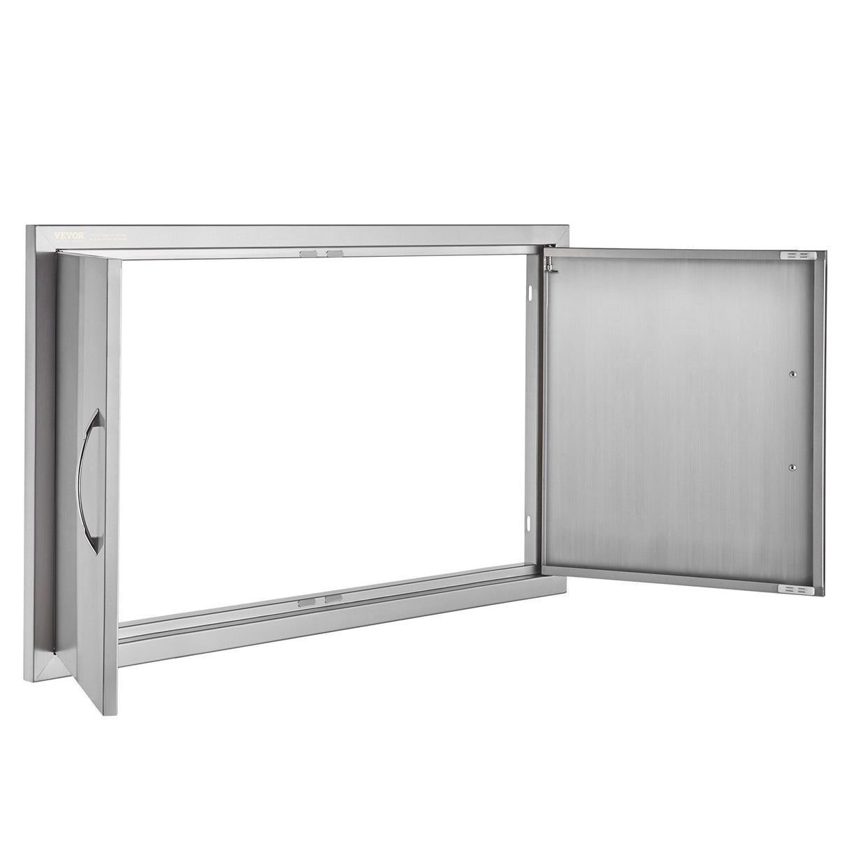 VEVOR BBQ Access Door, 915x533 mm Double Outdoor Kitchen Door, Stainless Steel Flush Mount Door, Wall Vertical Door with Handles, for BBQ Island,