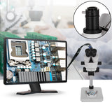 Vevor 3.5X-90X Trinocular Stereo Microscope w/Pillar Stand Biological Reliable Lab - 45-Degree Angle