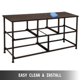 VEVOR Dresser Storage Tower with 5 Fabric Drawer Steel Frame Storage Cabinet Bin Storage Organizer Unit Fabric Cube Dresser Chest Cabinet Coffee Wide (Coffee/Wide)