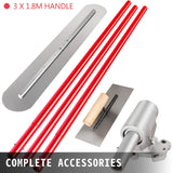 Vevor Bull Float Concrete Float 1200x200mm Concrete Tool Trowel Float Handle & Bracket - Rear View