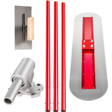 VEVOR Bull Float Manganese Steel Concrete Float 1200x300mm Concrete Float Tool Cement Tool Bull Concrete Kit Bull Pool Float Bull Float Handle Bull Float Bracket Concrete Tool Finishing Bull Float - Extra Image
