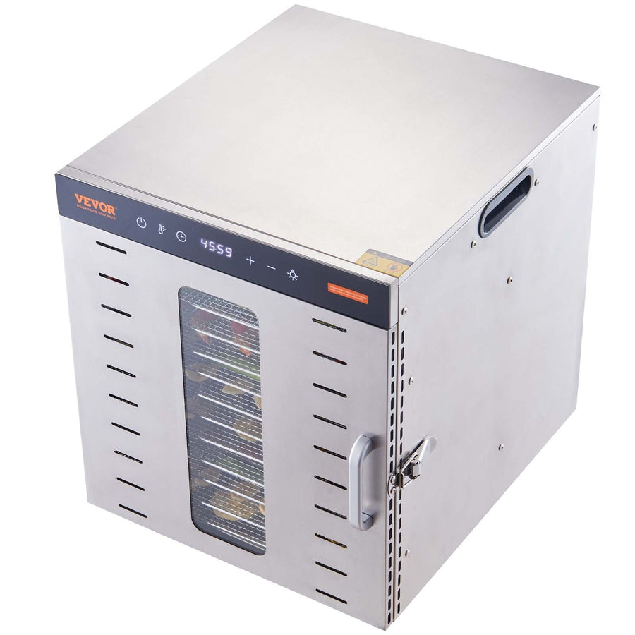 VEVOR 10 Trays Food Dehydrator Machine Stainless Steel 1000W Jerky Fruit Drying, image 11