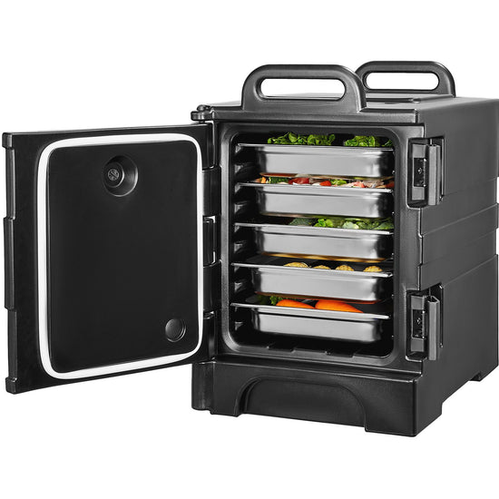 VEVOR Insulated Food Pan Carrier Stackable Catering Dishbox 81QT Chafing Dish