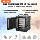 VEVOR Insulated Food Pan Carrier Stackable Catering Dishbox 81QT Chafing Dish - Front View