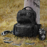 VEVOR Tactical Range Backpack for 6 Pistols Gun Backpack Black - Low Angle