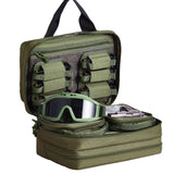 VEVOR Range Bag for 2 Pistols Tactical Gun Bag 2 Built-in Pistol Bags Green - Extra Image