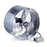VEVOR 380 mm Gable Mount Fan 1300 CFM Attic Vent Fan with Adjustable Thermostat
