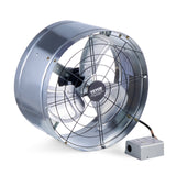VEVOR 380 mm Gable Mount Fan 1300 CFM Attic Vent Fan with Adjustable Thermostat