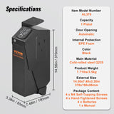 VEVOR Mounted Gun Safe for Pistols Biometric Gun Safe 3 Access Ways for 1 Pistol - Close-Up Angle