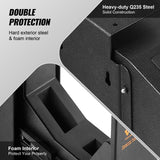 VEVOR Mounted Gun Safe for Pistols Biometric Gun Safe 3 Access Ways 1 Pistol - 45-Degree Angle