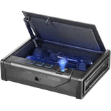 VEVOR Gun Safe for Pistols Biometric Gun Safe with 3 Access Ways for 2 Pistols