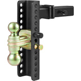 VEVOR Adjustable Trailer Hitch, 25.4 cm Drop & 21.59 cm Rise Hitch Ball Mount with 5.08 cm Receiver, Solid Tube, 6350 kgs GTW, 5.08 cm & 5.08-0.79 cm 45# Steel Tow Balls with Key Lock for Truck Towing - Extra Image