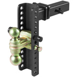 VEVOR Adjustable Trailer Hitch, 25.4 cm Drop & 21.59 cm Rise Hitch Ball Mount with 5.08 cm Receiver, Solid Tube, 6350 kgs GTW, 5.08 cm & 5.08-0.79 cm 45# Steel Tow Balls with Key Lock for Truck Towing - Extra Image