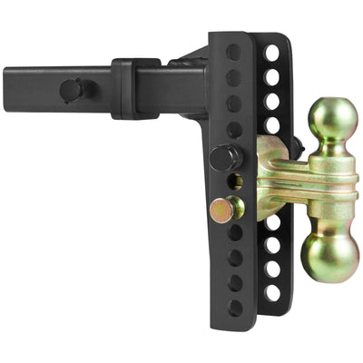 VEVOR Adjustable Trailer Hitch, 203.2 mm Drop & 165.1 mm Rise Hitch Ball Mount with 50.8 mm Receiver, Solid Tube, 6350 kg GTW, 50.8 m and 58.7 mm 45#
