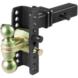 VEVOR Adjustable Trailer Hitch, 152.4 mm Drop & 114.3 mm Rise Hitch Ball Mount with 50.8 mm Receiver, Solid Tube, 6350 kg GTW, 50.8 mm and 58.7 mm 45# Steel Tow Balls with Key Lock for Truck Towing - Extra Image