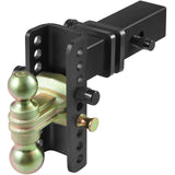 VEVOR Adjustable Trailer Hitch, 15cm Drop & 11.43cm Rise Hitch Ball Mount with 6.35cm Receiver, Solid Tube, 6577 kgs GTW, 5.08cm & 5.08-0.79cm 45# Steel Tow Balls with Key Lock for Truck Towing - Extra Image