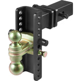 VEVOR Adjustable Trailer Hitch, 203.2 mm Drop & 165.1 mm Rise Hitch Ball Mount with 63.5 mm Receiver, Solid Tube, 6577 kg GTW, 50.8 mm & 58.7 mm 45# Steel Tow Balls with Key Lock for Truck Towing - Extra Image