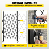 VEVOR Single Folding Security Gate Folding Door Gate 48