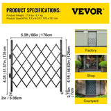 VEVOR Single Folding Security Gate Folding Door Gate 48