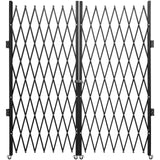 VEVOR Double Folding Security Gate Folding Door Gate 5.1' H x 10.2' W Scissor Gate