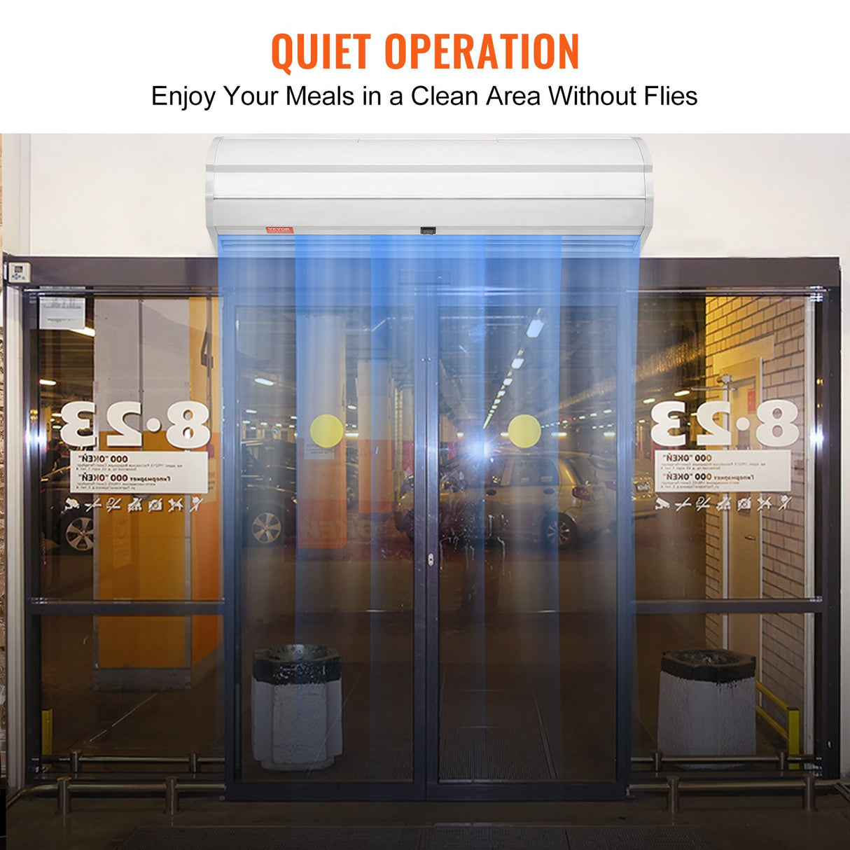 VEVOR 0.9m Commercial Indoor Air Curtain Super Power 2 Speeds 1528m?/h, UL Certified Wall Mounted Air Curtains for Doors, Indoor Over Door Fan with