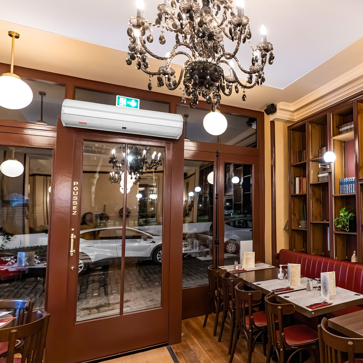 VEVOR 0.9m Commercial Indoor Air Curtain Super Power 2 Speeds 1528m?/h, UL Certified Wall Mounted Air Curtains for Doors, Indoor Over Door Fan with