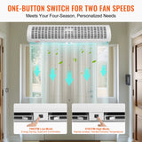 VEVOR 1.1m Commercial Indoor Air Curtain Super Power 2 Speeds 2292m_/h, UL Certified Wall Mounted Air Curtains for Doors, Indoor Over Door Fan with Heavy Duty Limit Switch, Easy-Install Unheated