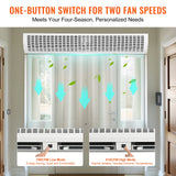 VEVOR 1.5m Commercial Indoor Air Curtain Super Power 2 Speeds 3566m³/h, UL Certified Wall Mounted Air Curtains for Doors, Indoor Over Door Fan with Heavy Duty Limit Switch, Easy-Install Unheated - Side View
