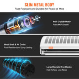 VEVOR 1.5m Commercial Indoor Air Curtain Super Power 2 Speeds 3566m³/h, UL Certified Wall Mounted Air Curtains for Doors, Indoor Over Door Fan with Heavy Duty Limit Switch, Easy-Install Unheated - 45-Degree Angle