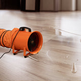 VEVOR Portable Ventilator, 254mm/10inch Heavy Duty Cylinder Fan with 10m Duct Hose, 300W Strong Shop Exhaust Blower 1720CFM, Industrial Utility Blower