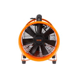 VEVOR Portable Ventilator, 254mm/10inch Heavy Duty Cylinder Fan with 10m Duct Hose, 300W Strong Shop Exhaust Blower 1720CFM, Industrial Utility Blower