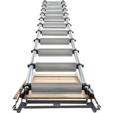 VEVOR Attic Ladder Telescoping, 158.76kg Capacity, 100cm x 59.94cm,Multi-Purpose Aluminium Extension, Lightweight and Portable,Fits298.7cm-320.04cmCeilingHeights,Convenient Access to Your Attic Standa - Extra Image