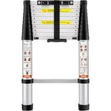 VEVOR Telescoping Ladder Aluminum Extension Step 3.2 m Multi-purpose Portable - Low Angle