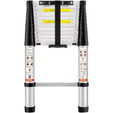 VEVOR Telescoping Ladder Aluminum Extension Step 12.5 ft Multi-purpose Portable