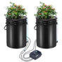 VEVOR DWC Hydroponics Grow System Deep Water Culture with Top Drip 2 Buckets