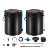 VEVOR DWC Hydroponics Grow System Deep Water Culture with Top Drip 2 Buckets - Extra Image
