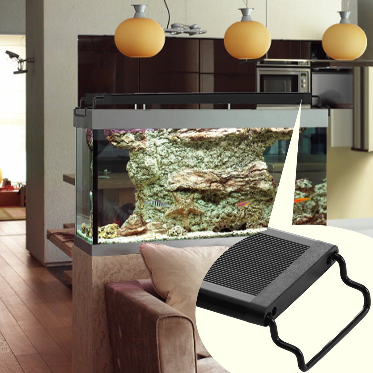 VEVOR Aquarium Light, 14W Full Spectrum Fish Tank Light with 24/7 Natural Mode, Adjustable Timer & 5-Level Brightness, with Aluminum Alloy Shell