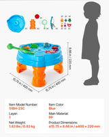 VEVOR Water Table for Toddlers Kids Activity Sensory Table with 9PCS Accessories - Close-Up Angle