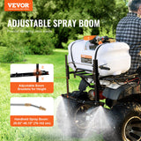 VEVOR ATV Sprayer 60 L/15.9 Gal ATV/UTV Spot Sprayer with A Nozzle Boom 1.9 GPM - Front View