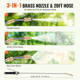 VEVOR ATV Sprayer 60 L/15.9 Gal ATV/UTV Spot Sprayer with A Nozzle Boom 1.9 GPM - Top-Down View