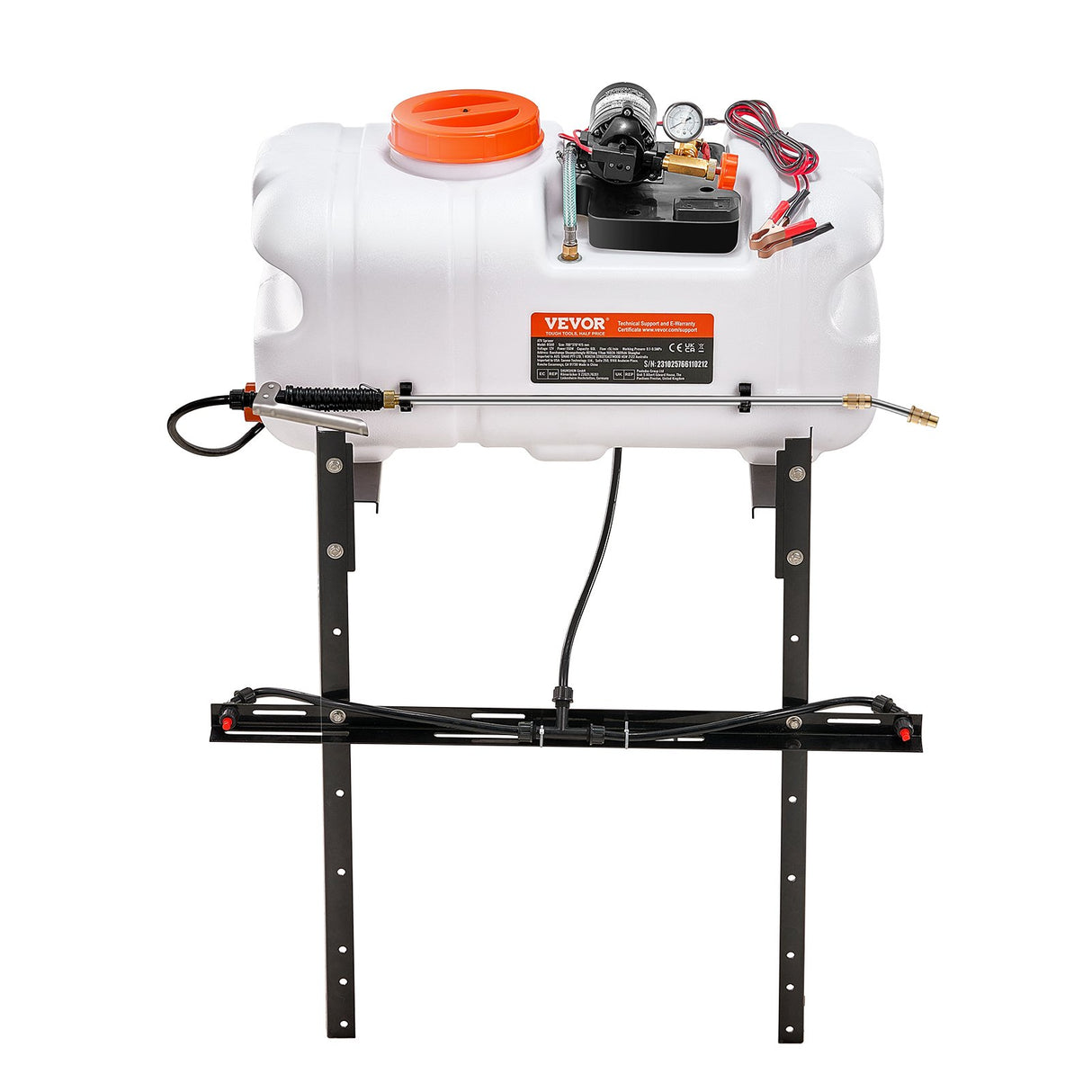ATV Sprayer 60 L/15.9 Gal ATV/UTV Spot Sprayer with A Nozzle Boom 1.9 GPM